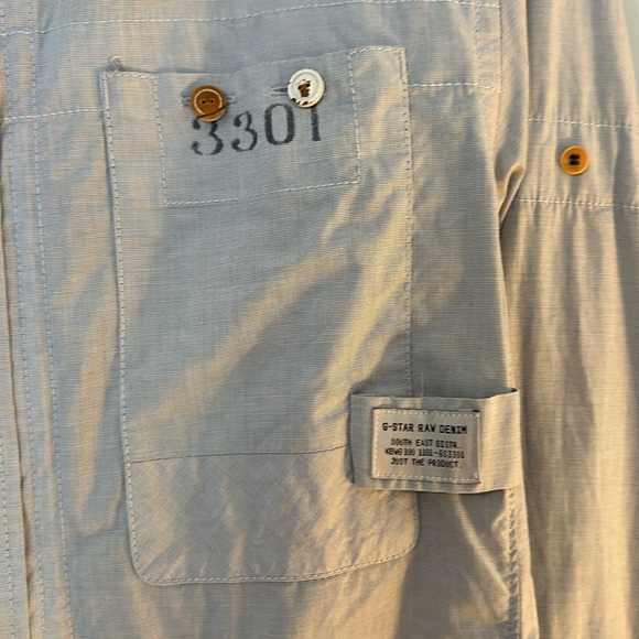 G-Star Destin Shirt L/S - Button Down Linen Shirt - Picture 5 of 12